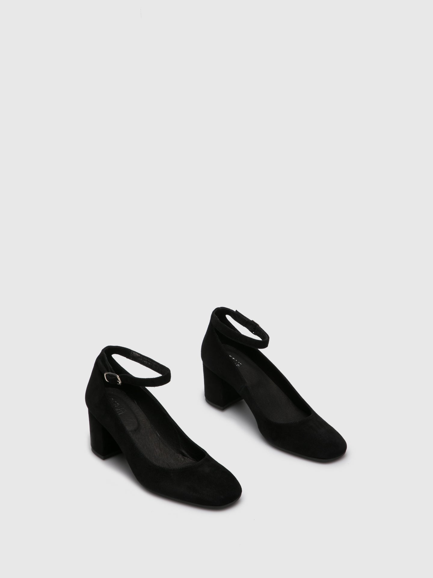 Foreva Black Ankle Strap Shoes